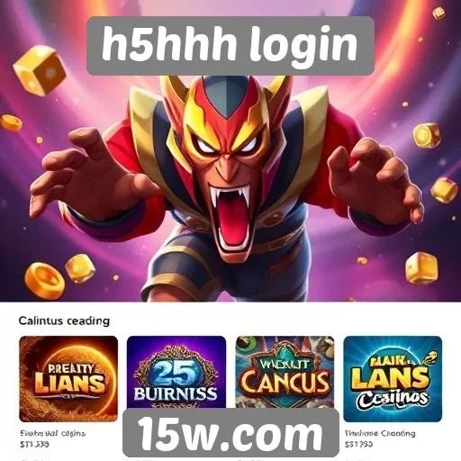 Principais jogos disponíveis na plataforma h5hhh login