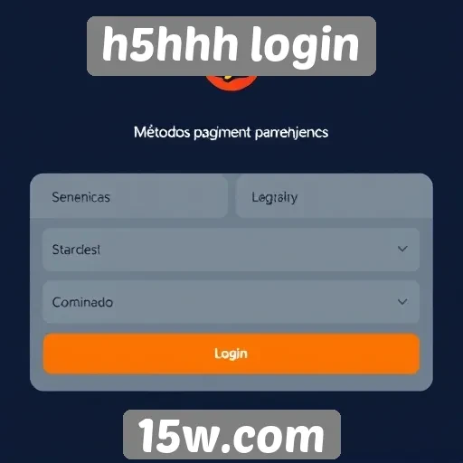 métodos de pagamento disponíveis no h5hhh login