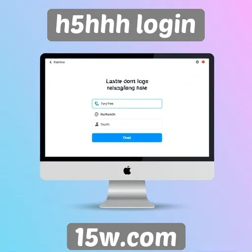 Análise da interface do usuário do site h5hhh login